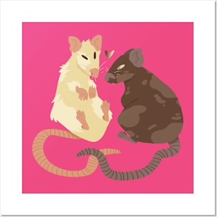 Rat Couple Posters and Art